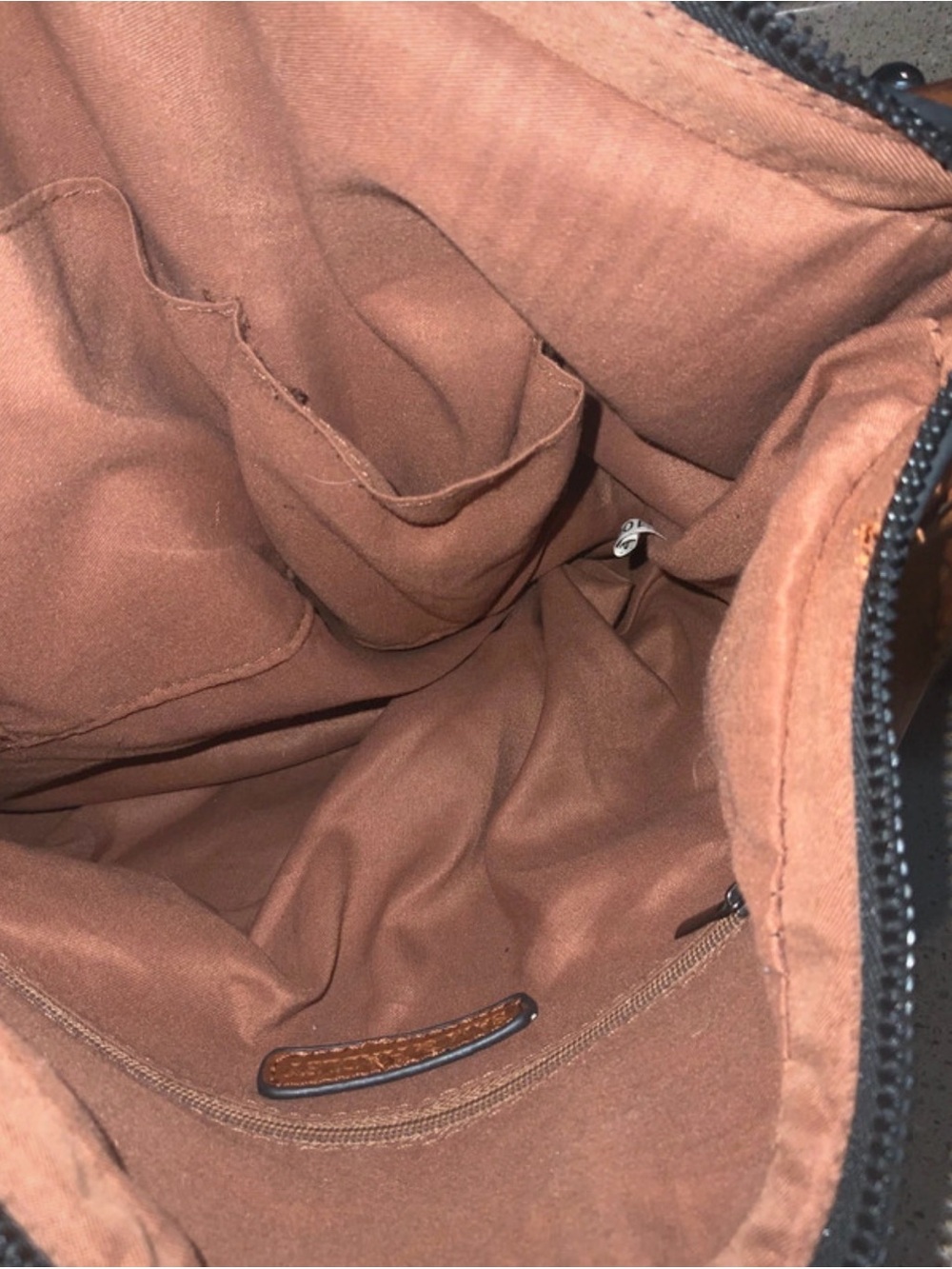 Classic Studded Crossbody Bag - Brown. Very large gorgeous bag. - Picture 7 of 7